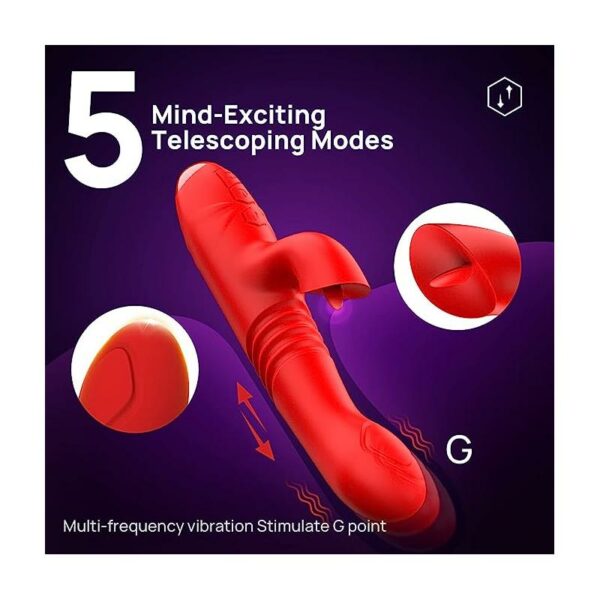 Velvet Vibrador con Thrusting y Pulsación