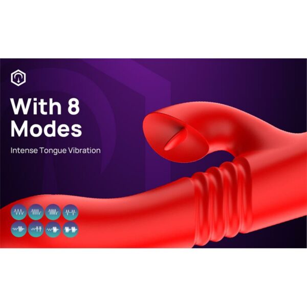 Velvet Vibrador con Thrusting y Pulsación