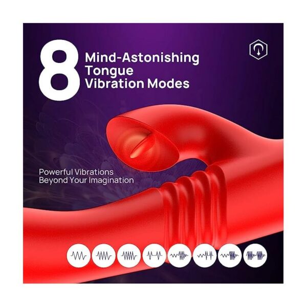 Velvet Vibrador con Thrusting y Pulsación