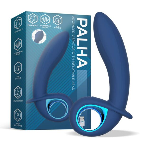 Vibrador Alpha Advanced con Función de Inflado y Vibración USB Silicona