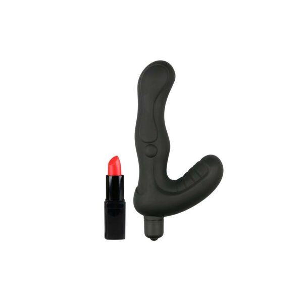 Vibrador Anal Estimulador Perineo Silicona- Negro