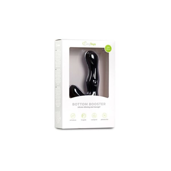 Vibrador Anal Estimulador Perineo Silicona- Negro