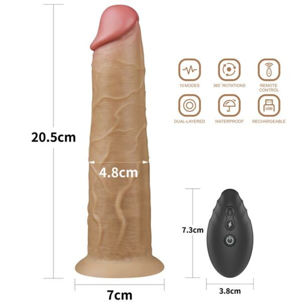 Vibrador con Rotación Doble Capa 8