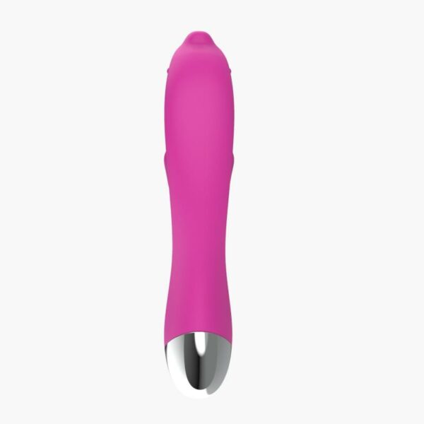 Vibrador Dolphin 6 Funciones USB Rosa - Imagen 4