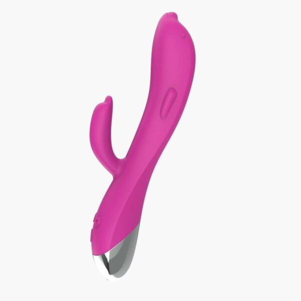 Vibrador Dolphin 6 Funciones USB Rosa