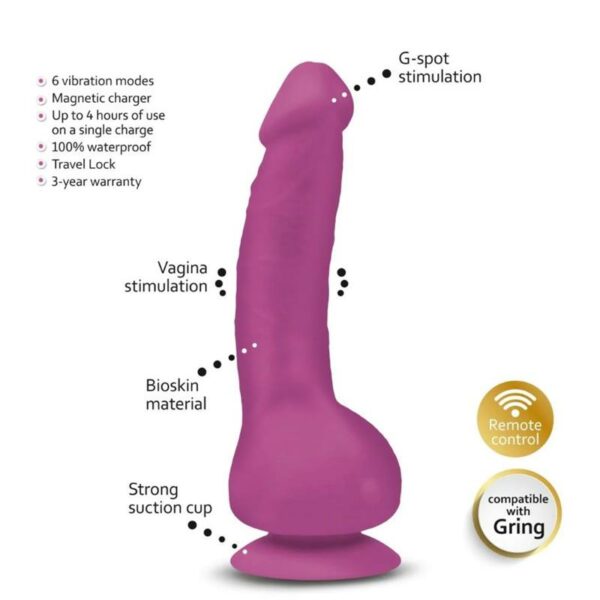 Vibrador Greal Mini Fuchsia - Imagen 2
