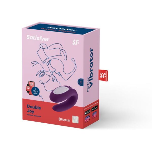 Vibrador para Parejas con APP Double Joy Violeta - Imagen 13