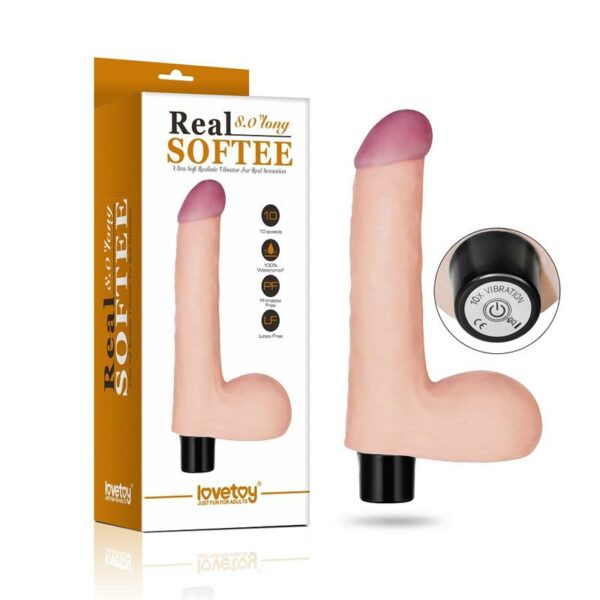 Vibrador Real Softee 8 Natural