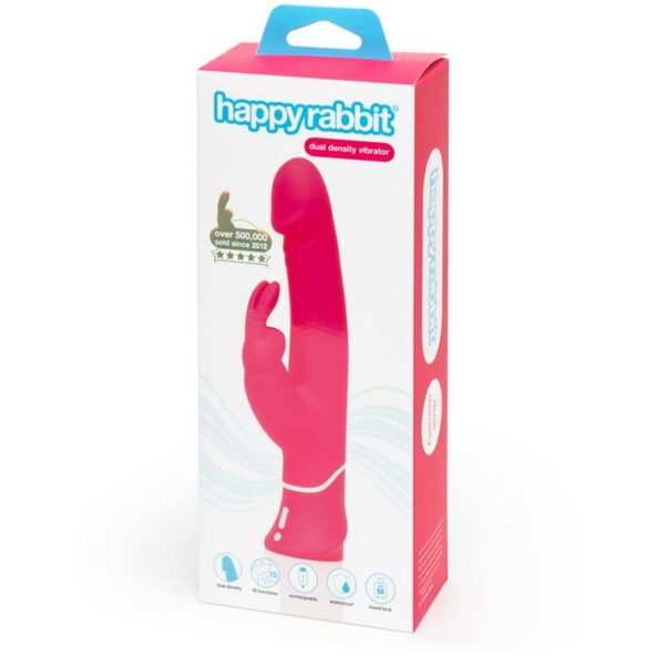 Vibrador Realistic Dual Density Rabbit Rosa