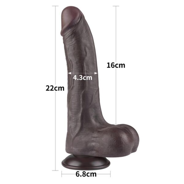 Dildo Dual Density Piel Deslizante 8.5 - Imagen 19