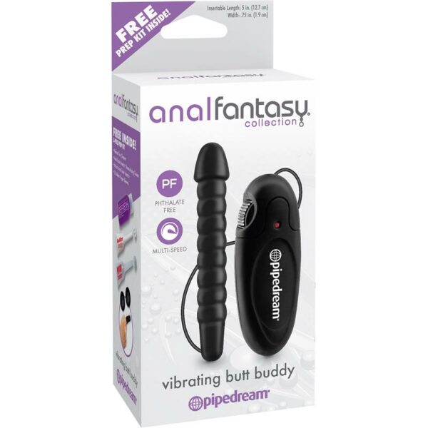 Anal Fantasy Collection Vibrating Butt Buddy - Color Negro