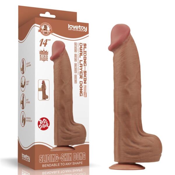 Dildo Dual Density Piel Deslizante 14 - Imagen 27