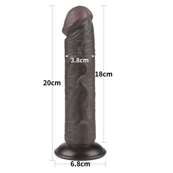 Dildo Dual Layer Piel Delizante 8