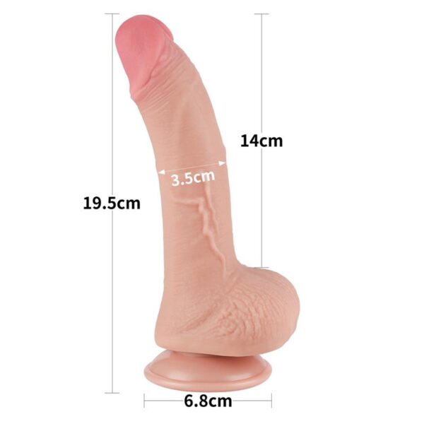 Dildo Dual Layer Piel Deslizante 7.5 - Imagen 16