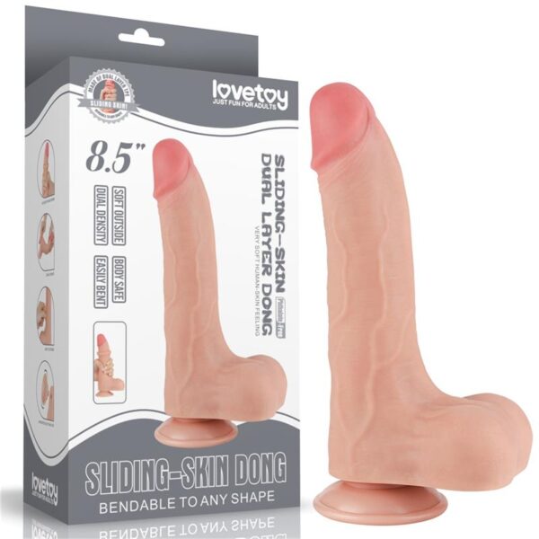 Dildo Dual Layer Piel Deslizante 8.5 - Imagen 22