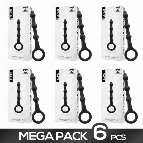 Pack 5+1 Elmer Plug anal con Aro de Facil Extracción