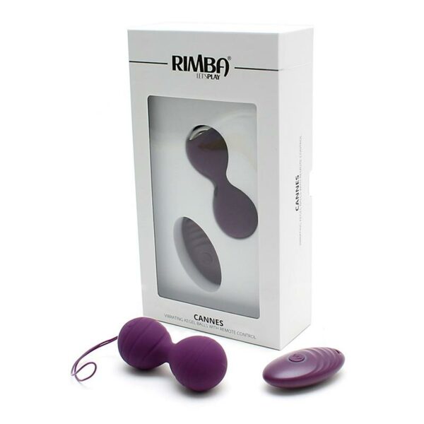 Bolas Kegel con Vibración con Control Remorto Cannes Purpura