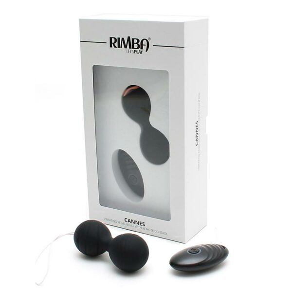 Bolas Kegel con Vibración y Control Remoto Cannes Negro