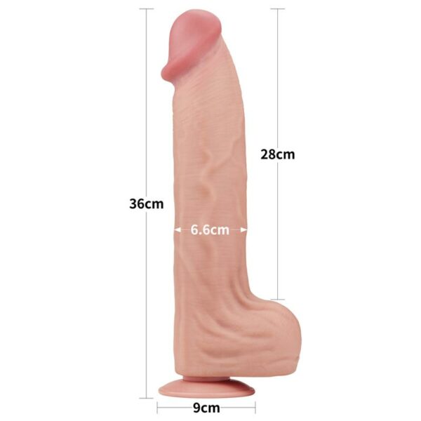 Dildo Dual Layer Piel Retractil 14 - Imagen 4