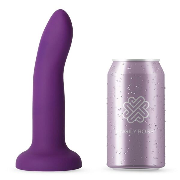 Dildo que Cambia de Color Azul a Rosa Talla M Silicona Líquida 17 cm