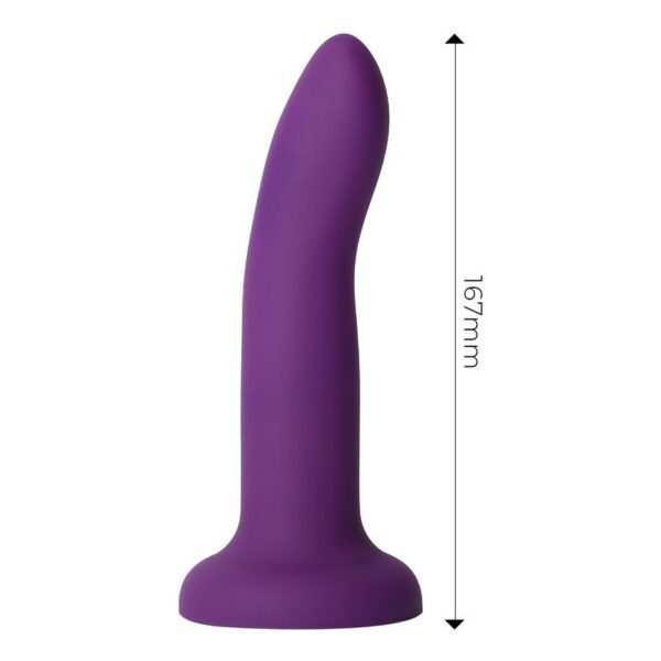 Dildo que Cambia de Color Azul a Rosa Talla M Silicona Líquida 17 cm