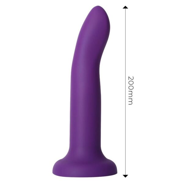 Dildo que Cambia de Color Púpura a Rosa Talla L Silicona Líquida 21 cm