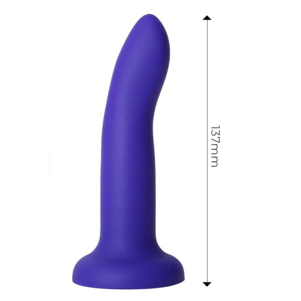 Dildo que Cambia de Color Púrpura a Rosa Talla S Silicona Líquida 14 cm