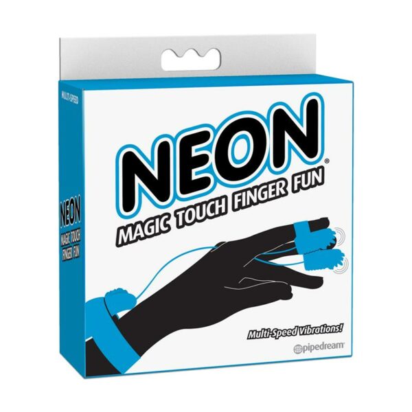 Neon Mini Vibrador para el Dedo Azul - Imagen 3