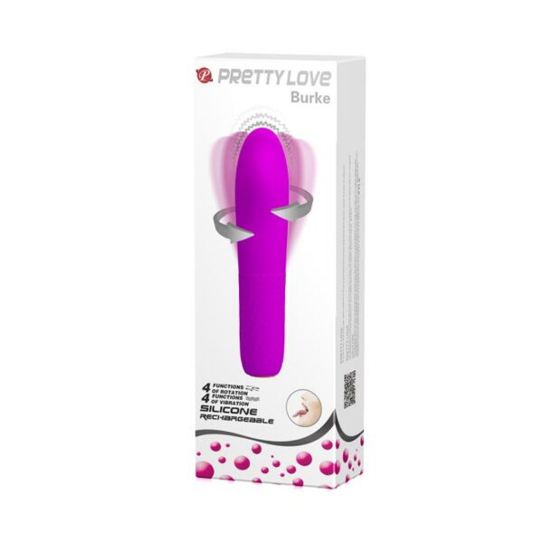 Vibrador Rotador Burke Silicona 10.6 x 3.6 cm