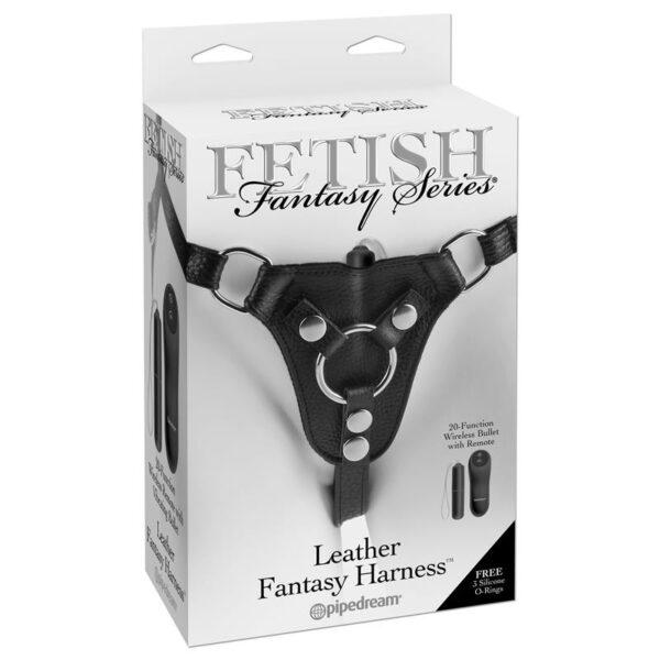 Fetish Fantasy Series Leather Fantasy Harness-Blac - Imagen 10