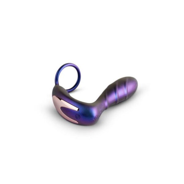 Black Hole Plug Anal con Anillo para el Pene/Testículos con Control Remoto USB