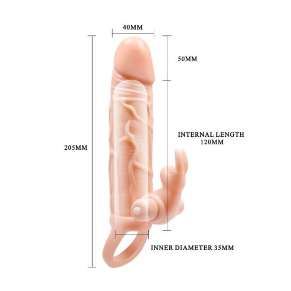 Brave Man Funda para el Pene con Vibración + 5cm - Imagen 6