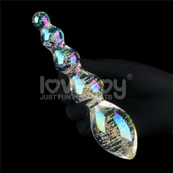 Dildo de Cristal que Brilla en la Oscuridad Dark Twilight Gleam Tantalizing Orbs