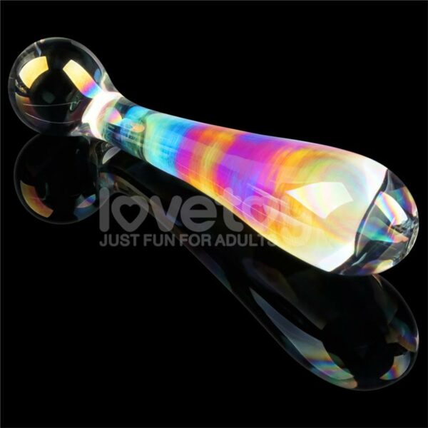 Dildo de Cristal que Brilla en la Oscuridad Twilight Gleam Alluring Arc