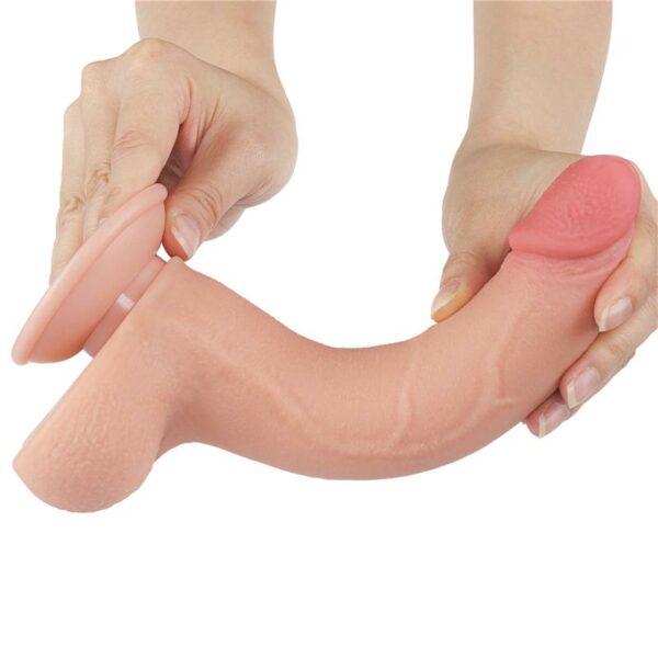 Dildo Dual Density Piel Deslizante 8.5