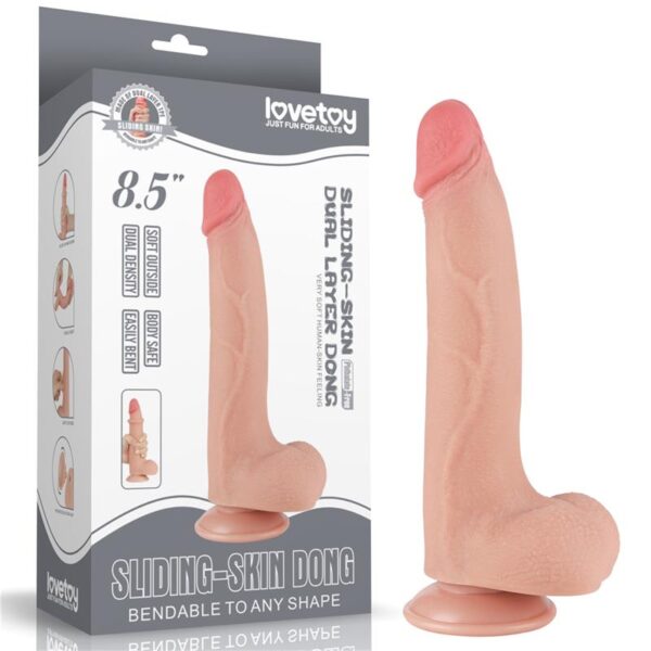 Dildo Dual Density Piel Deslizante 8.5 - Imagen 22