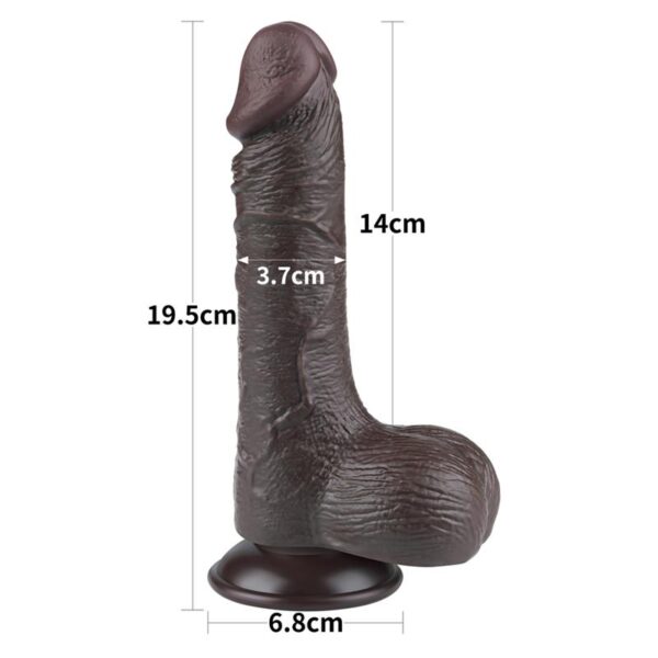 Dildo Dual Layer Piel Deslizante 7.5 - Imagen 13