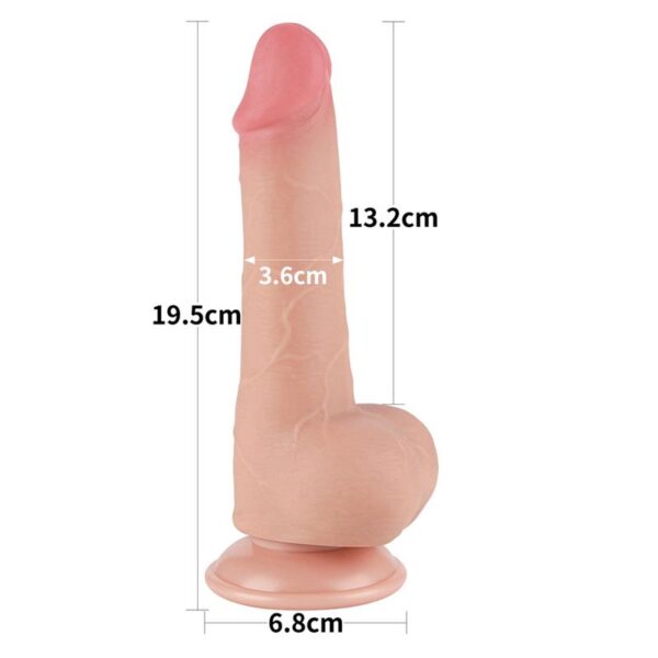 Dildo Dual Layer Piel Deslizante 7.5 - Imagen 22