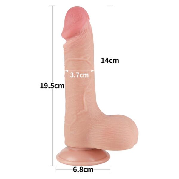 Dildo Dual Layer Piel Deslizante 7.5 - Imagen 22