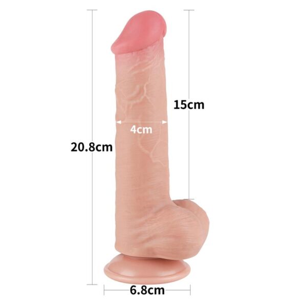 Dildo Dual Layer Piel Deslizante 8 - Imagen 13
