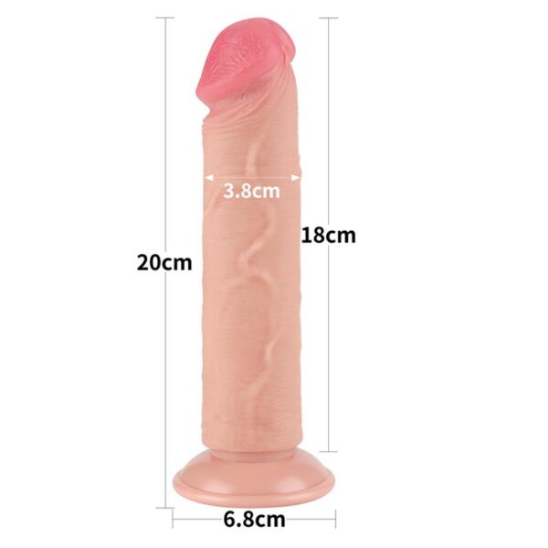Dildo Dual Layer Piel Deslizante 8 - Imagen 14