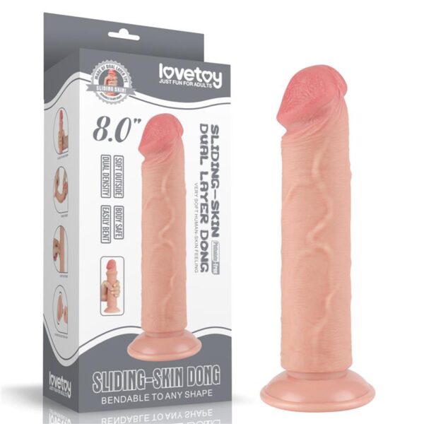 Dildo Dual Layer Piel Deslizante 8 - Imagen 22