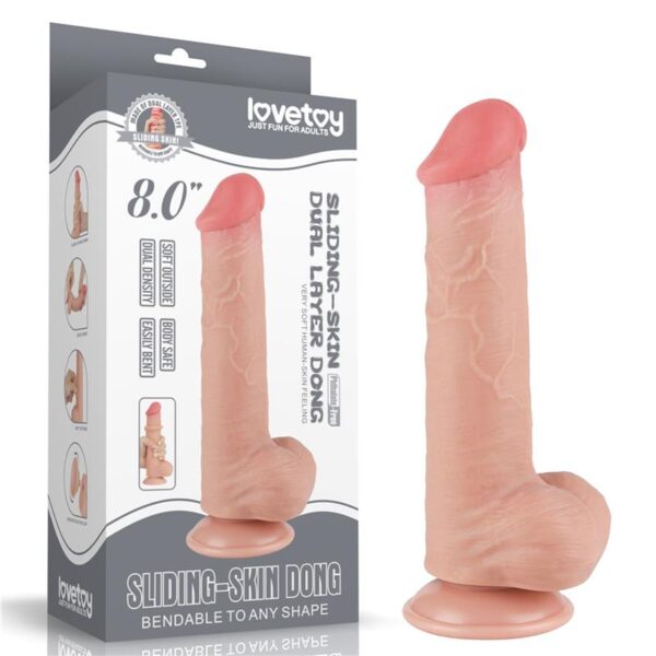 Dildo Dual Layer Piel Deslizante 8 - Imagen 22