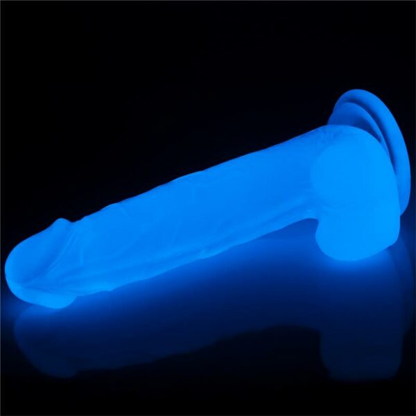 Dildo Lumino 7.5 Luz Azul