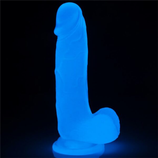 Dildo Lumino 7.5 Luz Azul