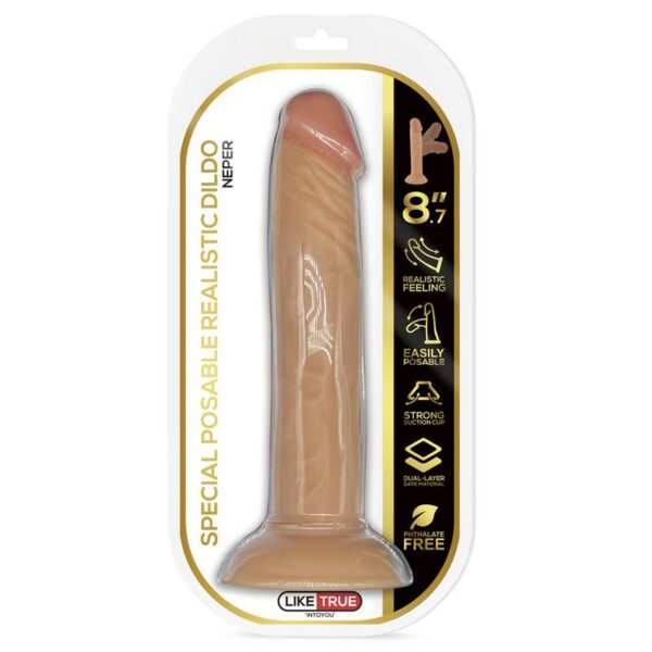 Neper Dildo Realista Articulable-Posable 8.7 Natural