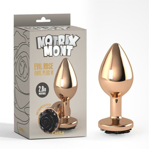 Plug Anal Evil Rose Talla M - Imagen 2