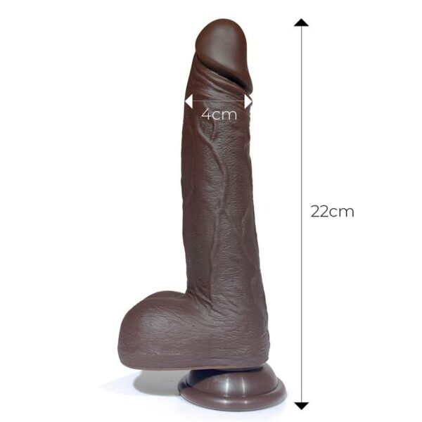 Severo Dildo Realista Turbo Shaking con Thrusting, Rotación 360º y Control Remoto Silicona Líquida