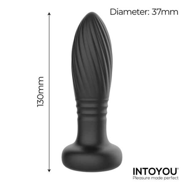 Tiany Plug Anal con Thrusting y Luces Led con Control Remoto