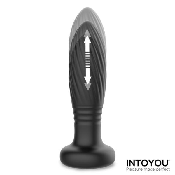 Tiany Plug Anal con Thrusting y Luces Led con Control Remoto